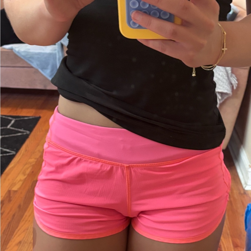 Lululemon Athletica Bright Pink Athletic Shorts